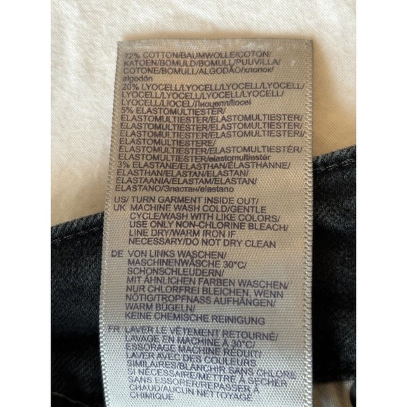 NYDJ Jeans Womens 10 Marilyn Straight Mid Rise Stretch Black Lift Tuck - Picture 9 of 12